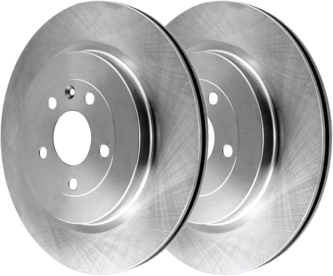 JIN & R Rear Brake Rotors Pair of 2 Driver and Passenger Side Replacement for Lincoln MKS5PR MKT Ford Flex 2013-2019 Explorer Police Interceptor Utility Taurus Police Interceptor Sedan V6 AWD R78098 #54189(ok)