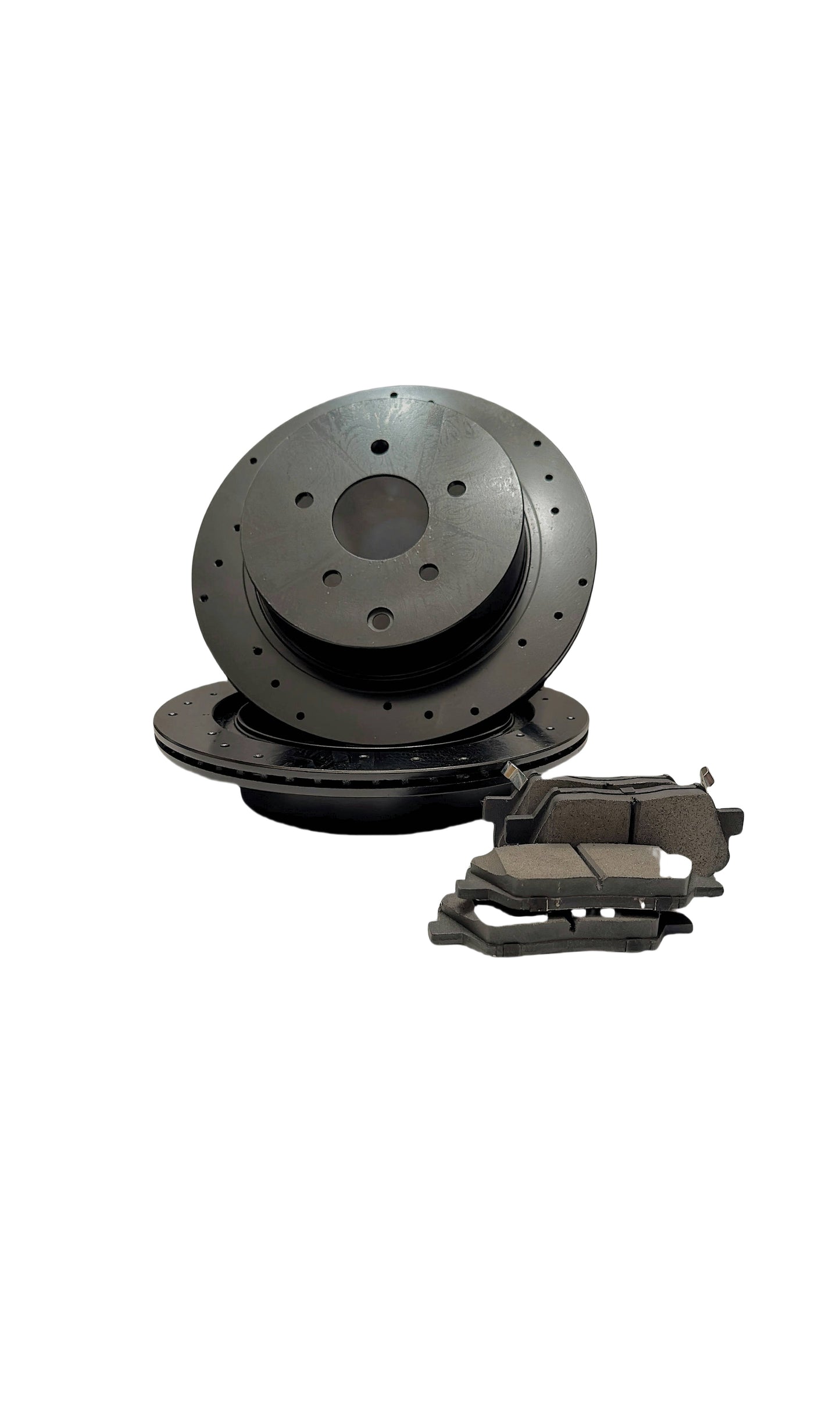 JIN & R Front Brake Kit Rotors and Ceramic Pads Pair of 2 Driver and Passenger Side Replacement for Dodge Grand Caravan 2001-2003 Chrysler Voyager 2003-2007 Town & Country 3.8L AWD FWD SCD856-R63004 #53002(ok)