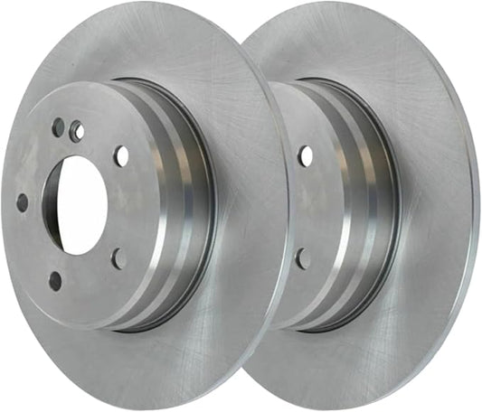 JIN & RRear Brake Rotors Pair of 2 Driver and Passenger Side Replacement for Mercedes CLK350 C230 C280 SLK280 SLK350 C350 CLK320 E320 E430 CLK430 C320 C240 C36 AMG E420 E300 2011 SLK300 V6 R44102PR
