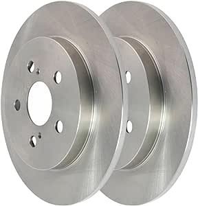 JIN & R Rear Brake Rotors Pair of 2 Driver and Passenger Side Replacement for Lexus CT200h Pontiac Vibe Toyota Prius Prime Matrix Prius Plug-In Prius AWD-e 2009-2019 Corolla 2010-2022 Prius R65161PR