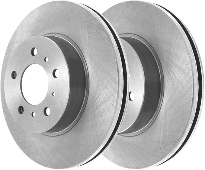 JIN & R Front Brake Rotors Pair of 2 Driver and Passenger Side Replacement for 2006-2012 Ford Fusion 2006-2013 Mazda 6 2006 Lincoln Zephyr 2007-2012 MKZ 2006-2011 Mercury Milan 2.5L AWD FWD R64144PR