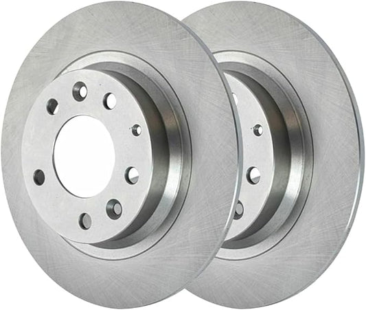 JIN & R Rear Brake Rotors Pair of 2 Driver and Passenger Side Replacement for Mazda Protege 2003-2013 6 2006-2011 Ford Fusion 2006 Lincoln Zephyr 2007-2011 MKZ 2006-2011 Mercury Milan FWD R41327PR