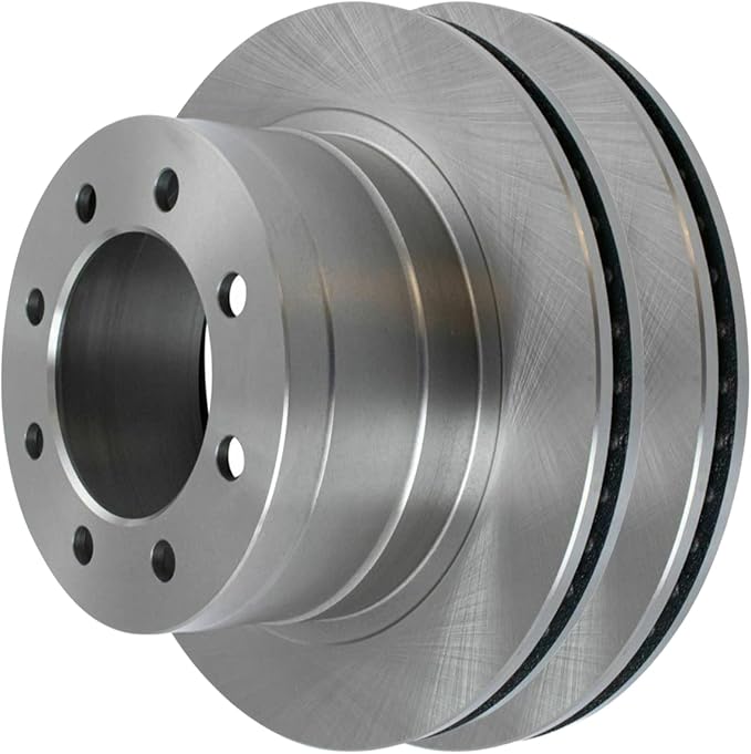 JIN & R Rear Brake Rotors Pair of 2 Driver and Passenger Side Replacement for 2003-2007 2008 Dodge Ram 2500 Ram 3500 2006-2008 Ram 1500 3.7L 4.7L 5.7L 5.9L 6.7L 8.0L 8.3L V6 V8 4WD RWD R63013PR
