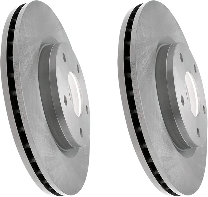 JIN & R Pair 2 FRONT Brake Rotors - Fit: 2013-2016 Nissan Sentra All Trims | P981470S_701311