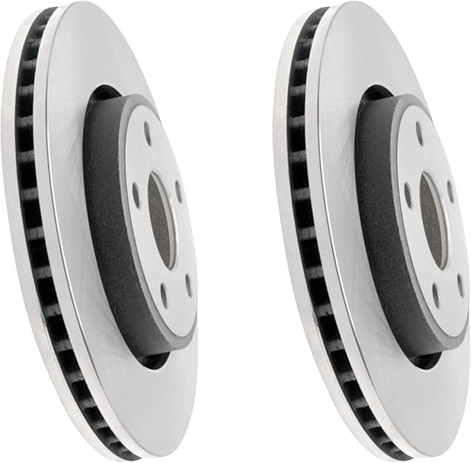 JIN & R Pair 2 FRONT Brake Rotors - Fit: 2018 2019 2020 Jeep Grand Cherokee 330mm Rotor Dia EXCEPT 6.4L V8, 3L V6 | P53062S_2I1811
