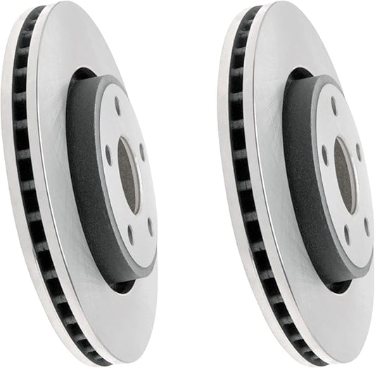 JIN & R Pair 2 FRONT Brake Rotors - Fit: 2018 2019 2020 Jeep Grand Cherokee 330mm Rotor Dia EXCEPT 6.4L V8, 3L V6 | P53062S_2I1811