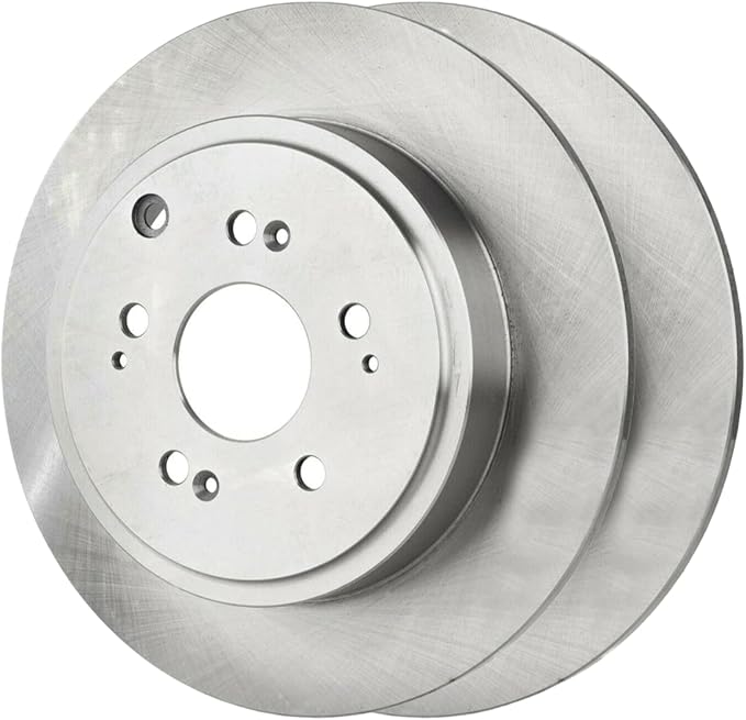 JIN & R Rear Brake Rotors Pair of 2 Driver and Passenger Side Replacement for 2006-2014 Honda Ridgeline 3.5L V6 AWD R41400PR