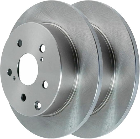 Rear Brake Rotors Pair of 2 Driver and Passenger Side Replacement for 2006-2018 Toyota RAV4 2010-2012 Lexus HS250h 2.4L 2.5L 3.5L V6 4WD AWD FWD R41445PR