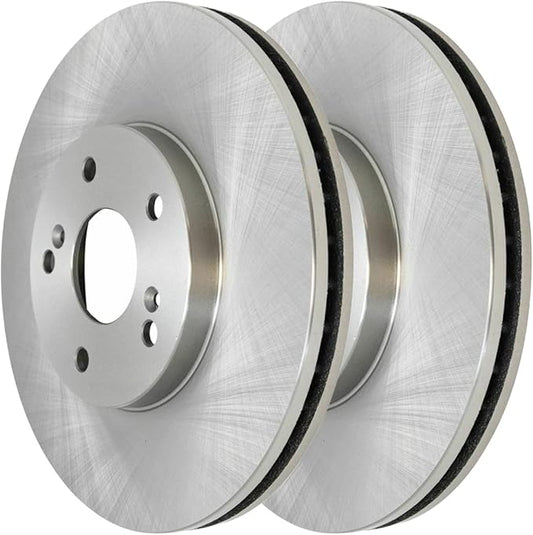 JIN & R  Front Brake Rotors Pair Driver and Passenger Side Replacement for Acura 01-03 CL 01-06 MDX 99-08 TL 04-08 TSX Honda 03-12 Accord 99-04 Odyssey 03-08 Pilot 11.8 Inch Diameter FWD R41277PR