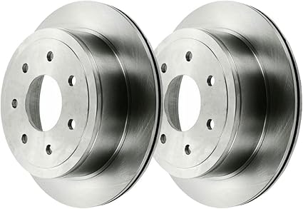 JIN & R Rear Brake Rotors 7-Lug Pair of 2 Driver and Passenger Side Replacement for 2004-2010 2011 Ford F-150 2006-2008 Lincoln Mark LT 3.5L 3.7L 4.2L 4.6L 5.0L 5.4L 6.2L V6 V8 4WD AWD RWD R64114PR