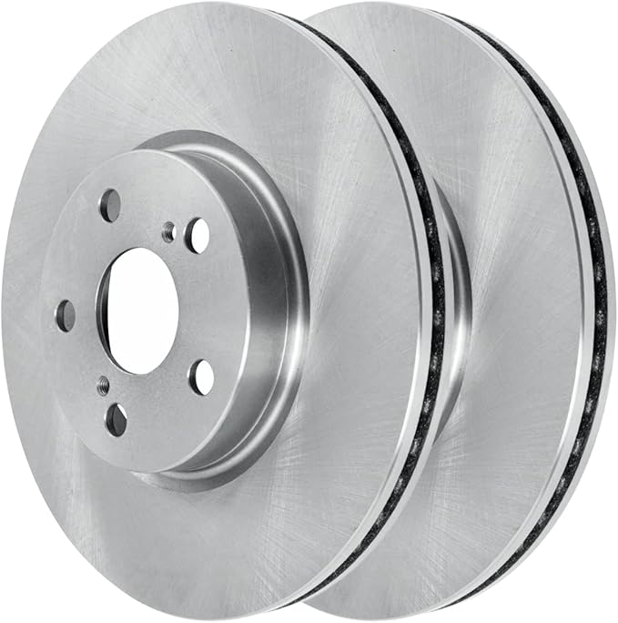JIN & R Front Brake Rotors Pair of 2 Driver and Passenger Side Replacement for 2009-2014 Toyota Matrix 2009-2019 Corolla 2008-2012 2013 2014 Scion xD 2009-2010 Pontiac Vibe 1.8L 2.4L FWD R41507PR