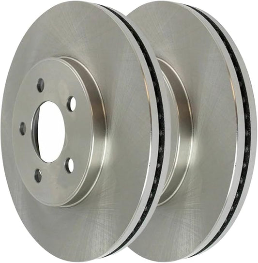 JIN & R Front Brake Rotors Pair of 2 Driver and Passenger Side Replacement for Mercury Marauder 2003-2011 Grand Marquis 2003-2011 Ford Crown Victoria 2003-2011 Lincoln Town Car R64105PR