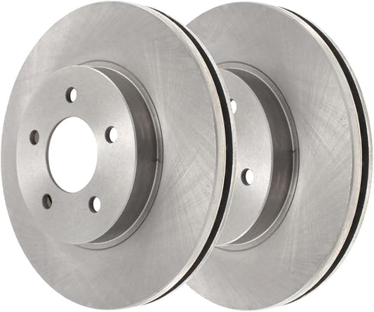 JIN & R Front Brake Rotors Pair of 2 Driver and Passenger Side Replacement for Pontiac Grand Prix Montana Saturn Relay 2005 Buick Terraza 2005-2009 LaCrosse Allure 2005 Chevrolet Uplander R65089PR