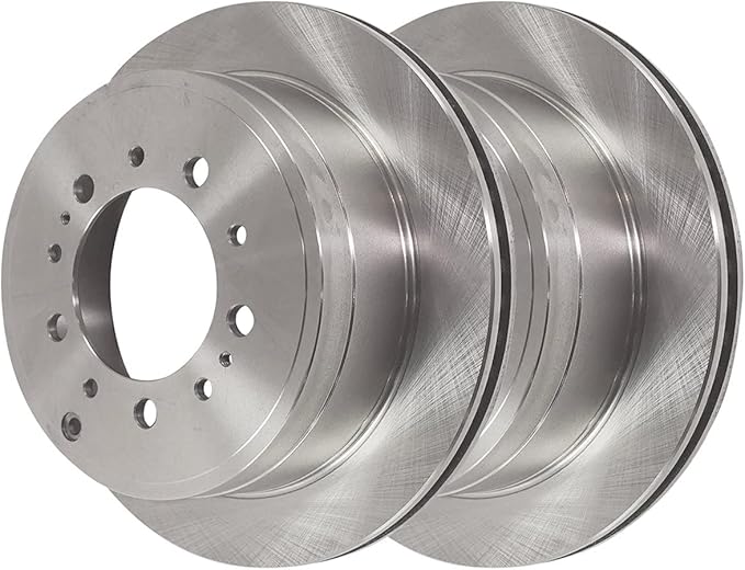 Rear Brake Rotors Pair of 2 Driver and Passenger Side Replacement for 2007-2021 Toyota Tundra 2008-2011 2013-2021 Land Cruiser 2008-2022 Sequoia 2008-2011 2013-2021 Lexus LX570 4WD