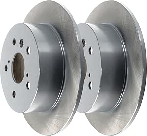 JIN & R Rear Brake Rotors Pair of 2 Driver and Passenger Side Replacement for 2012 2013 2014 2015 2016 2017 Toyota Camry 2013-2018 Avalon 2013-2018 Lexus ES350 ES300h 2.5L 3.5L V6 FWD R8411PR