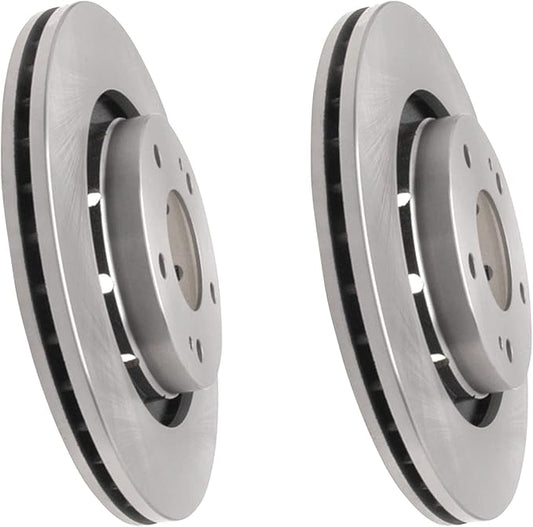 JIN & R Pair 2 FRONT Brake Rotors - Fit: 2005 2006 Mitsubishi Outlander All Trims | P31401S_790511