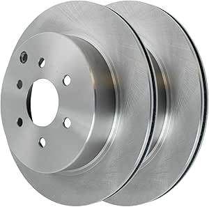 JIN & R  Rear Brake Rotors Pair of 2 Driver and Passenger Side Replacement for 2005-2012 Nissan Pathfinder 4.0L 5.6L V6 V8 4WD RWD R41431PR