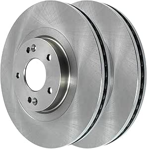 JIN & R Front Brake Rotors Pair of 2 Driver and Passenger Side Replacement for 2014-2020 Kia Sorento 2013-2017 2018 Hyundai Santa Fe Sport 2014-2019 Santa Fe XL 2.0L 2.4L 3.3L V6 AWD FWD R1081012PR