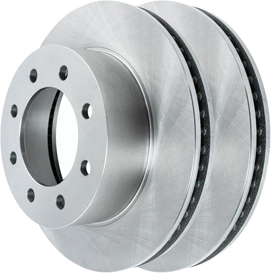 JIN & R  Front Brake Rotors Pair of 2 Driver and Passenger Side Replacement for 2003 Dodge Ram 3500 Van 2003-2008 Ram 2500 Ram 3500 2006-2008 Ram 1500 3.7L 4.7L 5.7L 5.9L 6.7L 8.0L 4WD RWD R63014PR