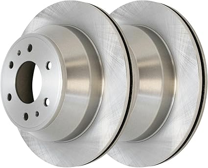 JIN & R Rear Brake Rotors Pair of 2 Driver and Passenger Side Replacement for Chevrolet SSR Trailblazer EXT GMC Envoy XL Envoy XUV Saab 9-7x Buick Rainier Isuzu Ascender Oldsmobile Bravada R65075PR