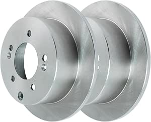 JIN & R Rear Brake Rotors Pair of 2 Driver and Passenger Side Replacement for 2010 2011 2012 2013 Kia Soul Forte Koup 2012-2013 Forte5 1.6L 2.0L 2.4L FWD R41544PR