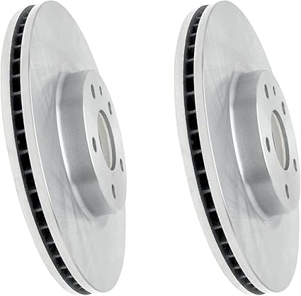 JIN & R Pair 2 FRONT Brake Rotors - Fit: 2017 2018 2019 Ford Fusion 2L L4 GAS | P54196S_B21712