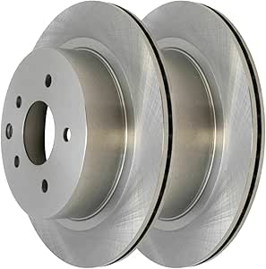 JIN & R Rear Brake Rotors Pair of 2 Driver and Passenger Side Replacement for INFINITI G35 Nissan Juke LEAF 350Z Qashqai X-Trail 2008-2020 Rogue 2014-2015 Rogue Select 2017-2021 Rogue Sport R41351PR