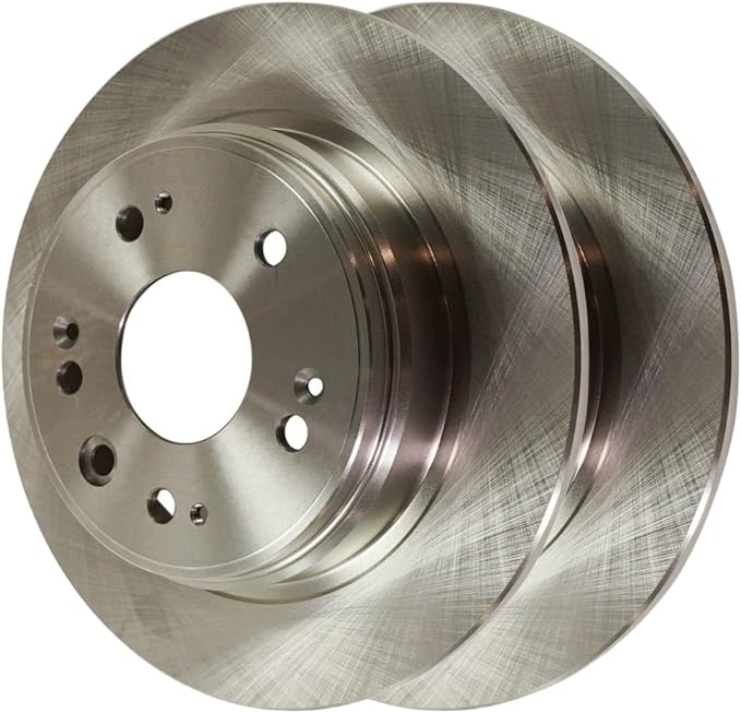 JIN & R Rear Brake Rotors Pair of 2 Driver and Passenger Side Replacement for 2002-2004 Honda CR-V 2.4L 4WD FWD R41306PR