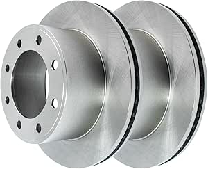 JIN & R Rear Brake Rotors Pair Driver and Passenger Side Replacement for 2005-2012 Ford F-250 Super Duty F-350 Super Duty 5.4L 6.0L 6.2L 6.4L 6.7L 6.8L V8 4WD RWD 13.39 Inch Diameter 8-Lugs R64143PR