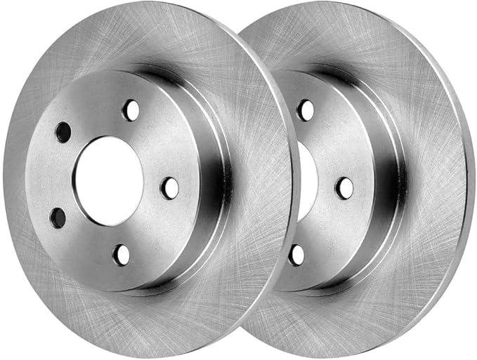 Rear Brake Rotors Pair of 2 Driver and Passenger Side Replacement for Saturn Aura Ion Chevrolet Cobalt HHR 2004-2012 Malibu 2007-2010 Pontiac G5 2005-2010 G6 2004-2007 Ion FWD R65096PR