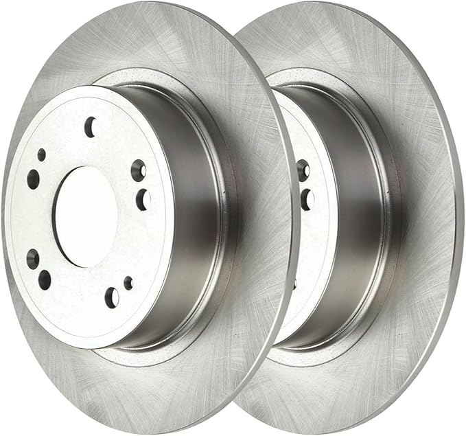 JIN & R Rear Brake Rotors Pair of 2 Driver and Passenger Side Replacement for 2005-2017 Honda Accord 2015 Civic 2009-2014 Acura TSX 2016-2022 ILX 1.8L 2.4L 3.0L 3.5L AWD FWD R41481PR