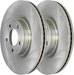 JIN & R Front Brake Rotors Pair of 2 Driver and Passenger Side Replacement for 2007-2014 Ford Edge 2007-2015 Lincoln MKX 2.0L 3.5L 3.7L V6 AWD FWD 12.6 Inch Diameter 5 Lugs R64156PR #54154