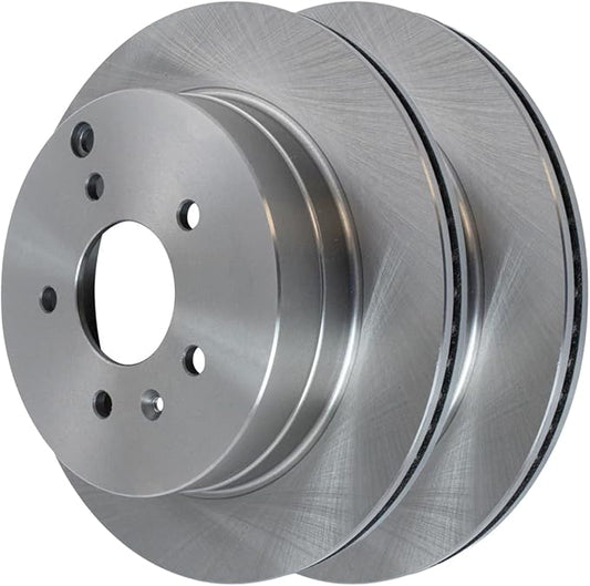 JIN & R Rear Brake Rotors Pair of 2 Driver and Passenger Side Replacement for 2010-2017 Chevrolet Equinox 2010-2017 GMC Terrain 2.4L 3.0L 3.6L V6 4WD AWD FWD R65180PR