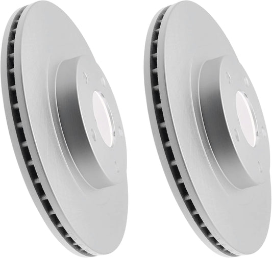 JIN & R Pair 2 REAR Brake Rotors - Fit: 2002 2003 2004 Audi A4 Quattro Rotor Dia 245 mm | P34075G_C$0241