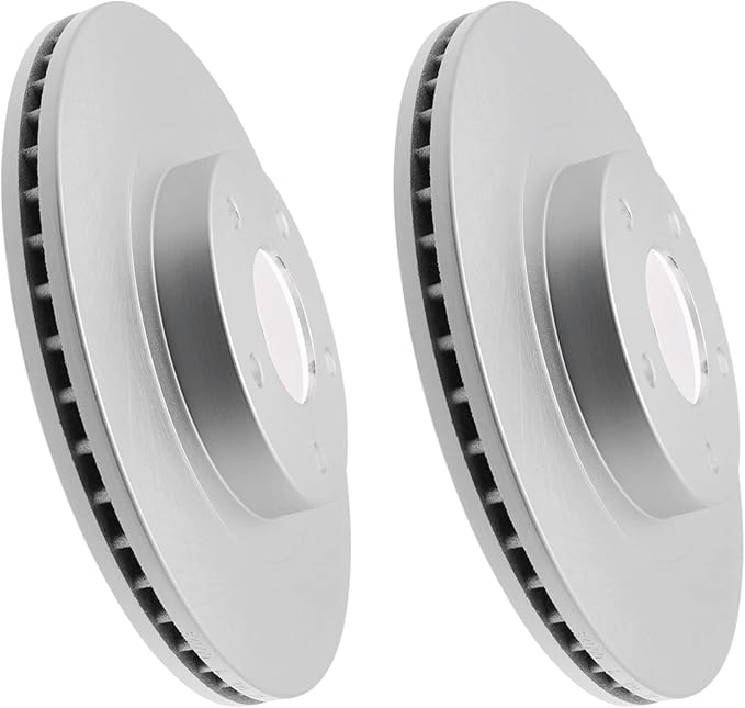 JIN & R Pair 2 FRONT Brake Rotors - Fit: 2002 2003 2004 Oldsmobile Silhouette AWD | P55074G_450211