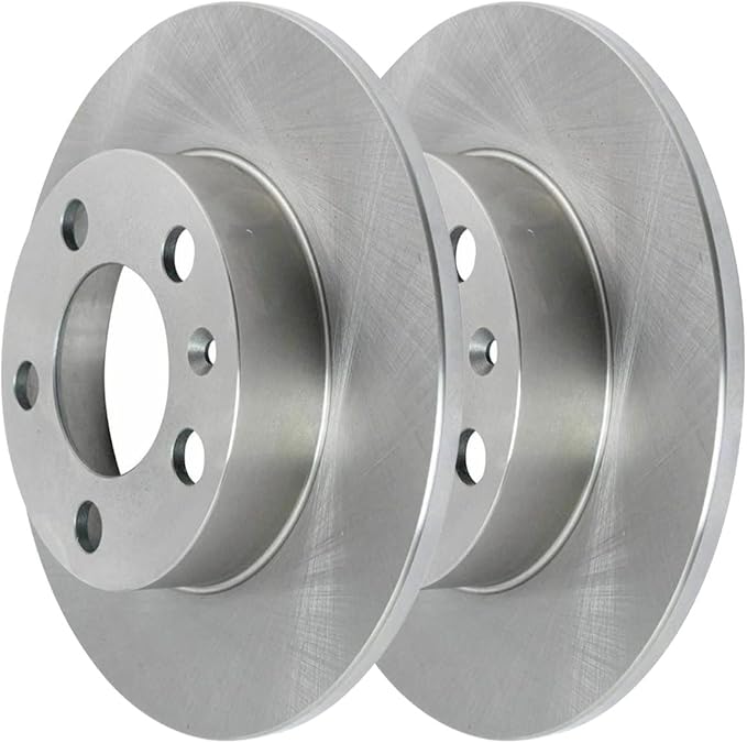 JIN & R Rear Brake Rotors Pair of 2 Driver and Passenger Side Replacement for 1998-2010 VW Beetle 1999-2006 Golf Jetta 2007-2009 Jetta City 2007-2010 Golf City 2000-2006 Audi TT 2.5L V6 FWD R44146PR