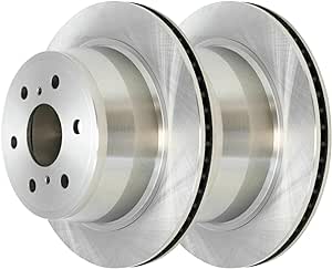 Rear Brake Rotors Pair of 2 Driver and Passenger Side Replacement for Chevrolet Tahoe Avalanche Silverado 1500 LD Suburban 1500 GMC Sierra 1500 Yukon XL 1500 Cadillac Escalade ESV R65135PR