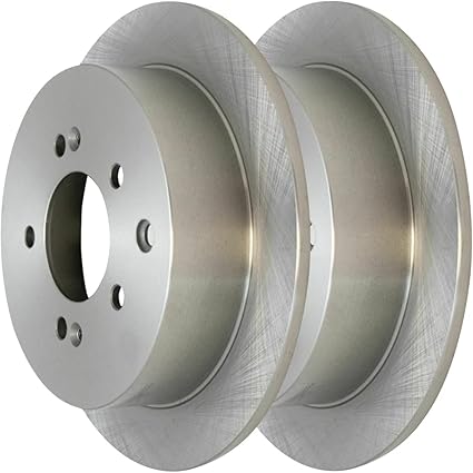 JIN & R Rear Brake Rotors Pair of 2 Driver and Passenger Side Replacement for 2007 2008 2009 2010 2011 2012 2013 Mitsubishi Outlander 2009-2013 2014 Lancer 2.0L 2.4L 3.0L V6 AWD FWD R41490PR