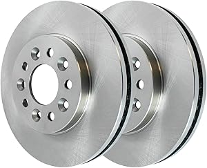 JIN & R Front Brake Rotors Pair of 2 Driver and Passenger Side Replacement for 2004-2007 Ford Freestar 2004-2007 Mercury Monterey 3.9L 4.2L V6 FWD R64120PR