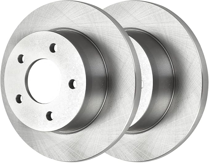 JIN & R Rear Brake Rotors Pair of 2 Driver and Passenger Side Replacement for 2004 2005 2006 2007 2008 2009 2010 2011 2012 Mazda 3 2.0L FWD R41367PR