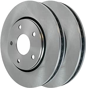 JIN & R Front Brake Rotors Pair of 2 Driver and Passenger Side Replacement for Ram C/V 2008-2016 Dodge Grand Caravan 2009-2011 Journey 2008-2016 Chrysler Town & Country 2009-2010 VW Routan R63053PR
