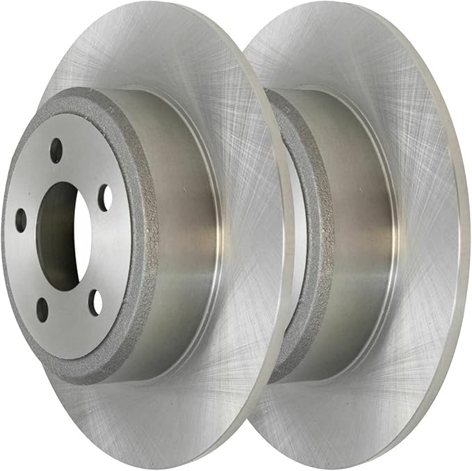 JIN & R Rear Brake Rotors Pair of 2 Driver and Passenger Side Replacement for 2005-2008 Dodge Magnum 2006-2022 Charger 2009-2022 Challenger 2005-2021 Chrysler 300 2.7L 3.5L 3.6L V6 AWD RWD