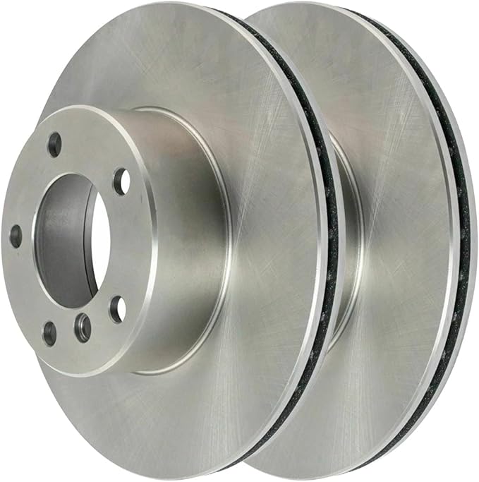 JIN & R Front Brake Rotors Pair of 2 Driver and Passenger Side Replacement for BMW 530xi 525xi 2004-2007 530i 525i 2008 535xi 528xi 2008-2010 528i 2009-2010 528i xDrive 535i xDrive AWD RWD R44285PR