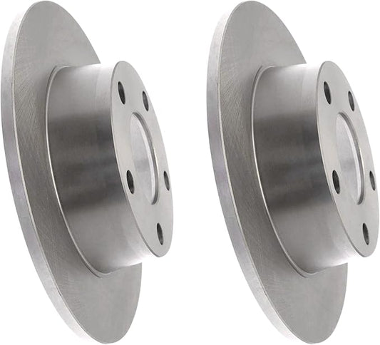 Pair 2 REAR Brake Rotors - Fit: 2001 Audi A6 Quattro Rotor Dia 255 mm 34182 | P34176S_CY0141