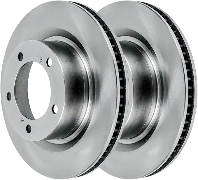 JIN & R Front Brake Rotors Pair of 2 Driver and Passenger Side Replacement for 2007-2021 Toyota Tundra 2008-2022 Sequoia 2016-2021 Land Cruiser 2016-2021 Lexus LX570 4.6L 5.7L 4WD AWD RWD