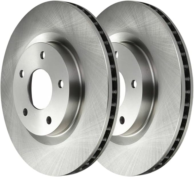 JIN & R  Front Brake Rotors Pair of 2 Driver and Passenger Side Replacement for 2007 2008 2009 2010 2011 2012 Nissan Sentra 2008-2013 Rogue 2014-2015 Rogue Select 2.5L AWD FWD R41514PR