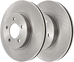 JIN & R Front Brake Rotors Pair Driver and Passenger Side Replacement for Saturn Aura Ion Chevy Cobalt HHR 2004-12 Malibu 2007-09 Pontiac G5 2006 Pursuit 2005-10 G6 FWD 11.65 Inch Diameter R65095PR