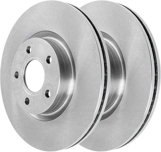 JIN & R  Front Brake Rotors Pair Driver and Passenger Side Replacement for Lincoln MKC Volvo C70 V50 2004-2011 S40 Ford Focus 2013-2019 Escape 2014-18 Transit Connect AWD 12.60 Inch Diameter R44351PR