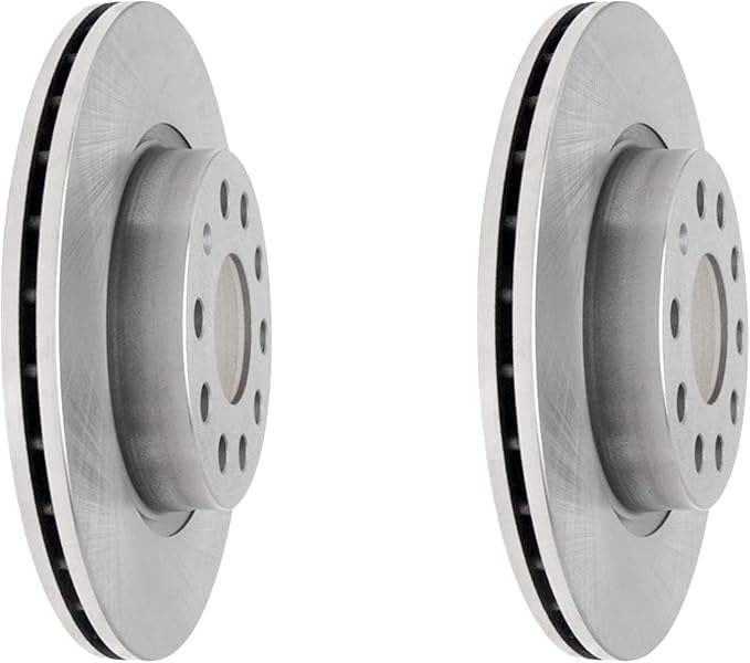 JIN & R Front QUALITY Pair 2 Brake Rotors For Volkswagen Jetta 2011~2018|Rotor Dia 280mm|34491