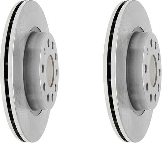 JIN & R Front QUALITY Pair 2 Brake Rotors For Volkswagen Jetta 2011~2018|Rotor Dia 280mm|34491